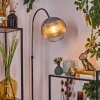 Koyoto Lampa stojąca Chrom, Czarny, 1-punktowy