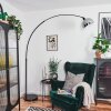 Baloca lampa stojąca, lampa podłogowa łukowa czarny, 1-punktowy