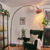 Baloca lampa stojąca, lampa podłogowa łukowa czarny, 1-punktowy