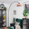 Baloca lampa stojąca, lampa podłogowa łukowa czarny, 1-punktowy