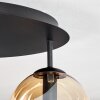 Gastor lampa sufitowa, kula świetlna 45 cm bursztynowy, 5-punktowe