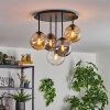 Gastor lampa sufitowa, kula świetlna 45 cm bursztynowy, przezroczysty, przydymiony, 5-punktowe