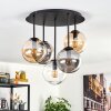 Gastor lampa sufitowa, kula świetlna 45 cm bursztynowy, przezroczysty, przydymiony, 5-punktowe