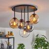 Gastor lampa sufitowa, kula świetlna 45 cm bursztynowy, przezroczysty, przydymiony, 5-punktowe