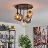 Gastor lampa sufitowa, kula świetlna 45 cm bursztynowy, przezroczysty, przydymiony, 5-punktowe