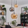 Ripoll Lampa wisząca, Kula świetlna, Lampa wiszącego klastra W kolorze bursztynu, Przydymiony, 3-punktowe