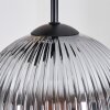 Koyoto lampa wisząca, kula świetlna, lampa wisząca kaskadowa bursztynowy, przezroczysty, przydymiony, 5-punktowe