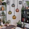 Ripoll Lampa wisząca, Kula świetlna, Lampa wiszącego klastra Niebeieski, Złoty, Zielony, W kolorze miedzi, 4-punktowe