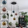 Ripoll Lampa wisząca, Kula świetlna, Lampa wiszącego klastra Niebeieski, Złoty, Zielony, W kolorze miedzi, 4-punktowe