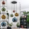 Ripoll Lampa wisząca, Kula świetlna, Lampa wiszącego klastra Niebeieski, Złoty, Zielony, W kolorze miedzi, 4-punktowe