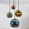 Ripoll Lampa wisząca, Kula świetlna, Lampa wiszącego klastra Niebeieski, Złoty, Zielony, W kolorze miedzi, 4-punktowe