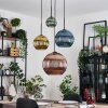 Koyoto Lampa wisząca, Kula świetlna, Lampa wiszącego klastra 35 cm W kolorze bursztynu, Złoty, W kolorze miedzi, Przydymiony, 4-punktowe