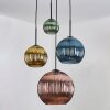 Koyoto Lampa wisząca, Kula świetlna, Lampa wiszącego klastra 35 cm W kolorze bursztynu, Złoty, W kolorze miedzi, Przydymiony, 4-punktowe