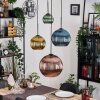 Koyoto Lampa wisząca, Kula świetlna, Lampa wiszącego klastra 35 cm W kolorze bursztynu, Złoty, W kolorze miedzi, Przydymiony, 4-punktowe