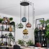 Koyoto Lampa wisząca, Kula świetlna, Lampa wiszącego klastra 35 cm Niebeieski, Złoty, Zielony, W kolorze miedzi, 4-punktowe