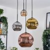 Ripoll Lampa wisząca, Kula świetlna, Lampa wiszącego klastra W kolorze bursztynu, Złoty, W kolorze miedzi, Przydymiony, 4-punktowe