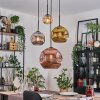 Ripoll Lampa wisząca, Kula świetlna, Lampa wiszącego klastra W kolorze bursztynu, Złoty, W kolorze miedzi, Przydymiony, 4-punktowe