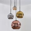 Ripoll Lampa wisząca, Kula świetlna, Lampa wiszącego klastra W kolorze bursztynu, Złoty, W kolorze miedzi, Przydymiony, 4-punktowe