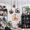 Ripoll Lampa wisząca, Kula świetlna, Lampa wiszącego klastra W kolorze bursztynu, Złoty, W kolorze miedzi, Przydymiony, 4-punktowe