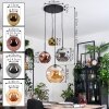 Ripoll Lampa wisząca, Kula świetlna, Lampa wiszącego klastra W kolorze bursztynu, Złoty, W kolorze miedzi, Przydymiony, 4-punktowe