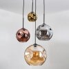Ripoll Lampa wisząca, Kula świetlna, Lampa wiszącego klastra W kolorze bursztynu, Złoty, W kolorze miedzi, Przydymiony, 4-punktowe