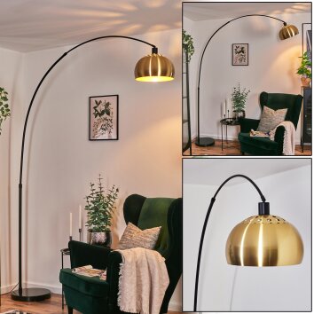 Baloca lampa stojąca, lampa podłogowa łukowa czarny, 1-punktowy