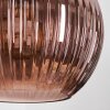 Koyoto lampa wisząca, kula świetlna, lampa wisząca kaskadowa 45 cm niebeieski, zielony, miedziany, 5-punktowe
