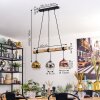 Ripoll lampa wisząca, kula świetlna, lampa wisząca kolory naturalne, czarny, 3-punktowe