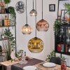 Ripoll lampa wisząca, kula świetlna, lampa wisząca kaskadowa bursztynowy, złoty, przezroczysty, miedziany, przydymiony, 4-punktowe