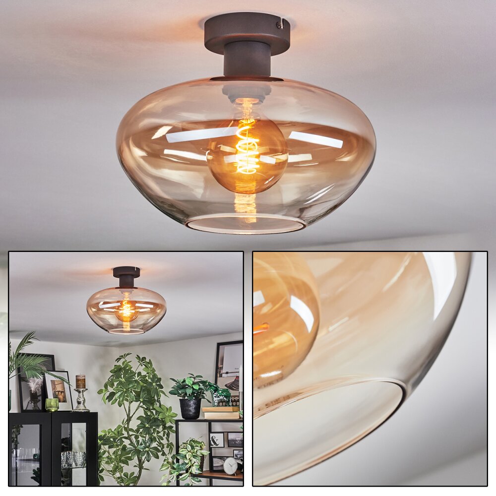 Mertola Lampa sufitowa W kolorze bursztynu, Przezroczysty, 1-punktowy main product photo