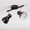 Farel Lampa sufitowa, Spot sufitowy Chrom, Czarny, 2-punktowe