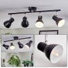 Farel Lampa sufitowa, Spot sufitowy Chrom, Czarny, 4-punktowe