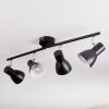 Farel Lampa sufitowa, Spot sufitowy Chrom, Czarny, 4-punktowe