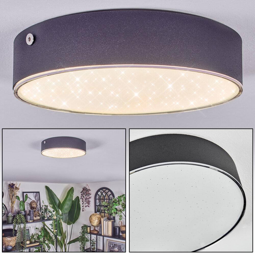 Elmar Lampa sufitowa LED Czarny, 1-punktowy main product photo