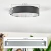 Elmar Lampa sufitowa LED Czarny, 1-punktowy