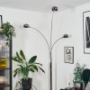 Nikkala Lampa stojąca Chrom, Biały, 3-punktowe
