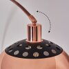 Baloca lampa stojąca, lampa podłogowa łukowa miedziany, czarny, 1-punktowy