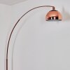 Baloca lampa stojąca, lampa podłogowa łukowa miedziany, czarny, 1-punktowy