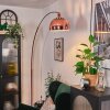 Baloca lampa stojąca, lampa podłogowa łukowa miedziany, czarny, 1-punktowy