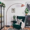 Baloca lampa stojąca, lampa podłogowa łukowa miedziany, czarny, 1-punktowy