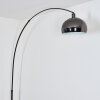 Baloca Lampa stojąca Chrom, Czarny, 1-punktowy