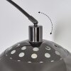 Baloca lampa stojąca, lampa podłogowa łukowa chrom, czarny, 1-punktowy