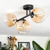 Chehalis Lampa sufitowa, Kula świetlna W kolorze bursztynu, Przezroczysty, 3-punktowe