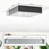 Esmar Lampa sufitowa LED Czarny, 1-punktowy