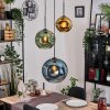 Ripoll Lampa wisząca, Kula świetlna, Lampa wiszącego klastra Niebeieski, Złoty, Zielony, 3-punktowe