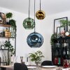 Ripoll Lampa wisząca, Kula świetlna, Lampa wiszącego klastra Niebeieski, Złoty, Zielony, 3-punktowe