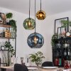 Ripoll Lampa wisząca, Kula świetlna, Lampa wiszącego klastra Niebeieski, Złoty, Zielony, 3-punktowe