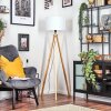 Soungou lampa stojąca kolory naturalne, czarny, 1-punktowy