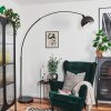 Baloca lampa stojąca, lampa podłogowa łukowa chrom, czarny, 1-punktowy