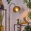 Koyoto lampa stojąca, lampa podłogowa łukowa chrom, czarny, 1-punktowy